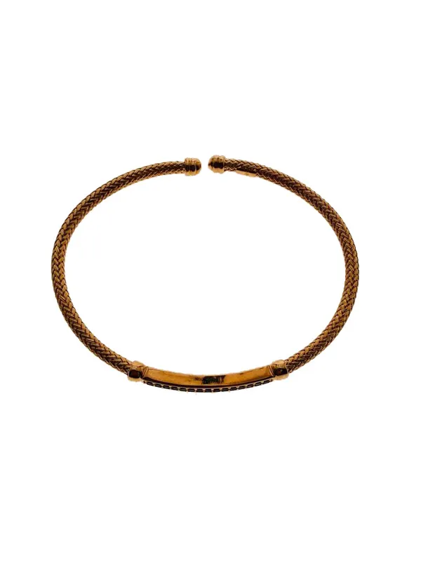 Pulsera Oro Rosado y Cubics