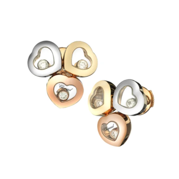 Par de Aros Happy Diamonds HEARTS