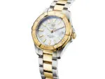 TAG Heuer Aquaracer Quartz Ladies Mother of Pearl Steel & Yellow Gold Coating Watch 32mm - Imagen 2