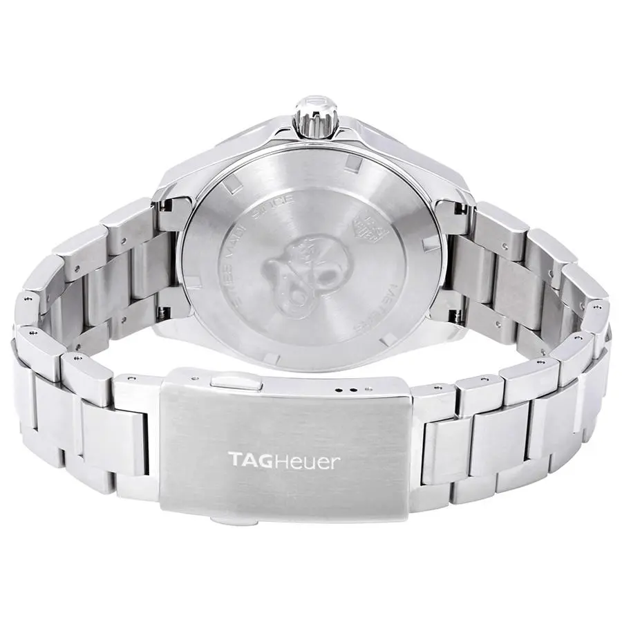 TAG Heuer Aquaracer Quartz Mens White Steel Watch 41mm - Imagen 3