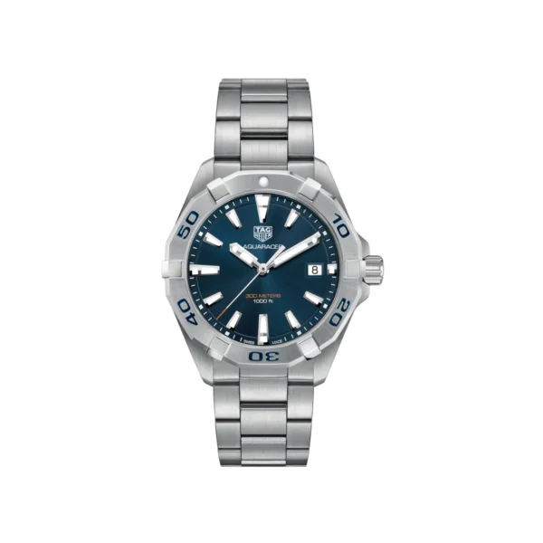 TAG Heuer Aquaracer Quartz Mens Blue Steel Watch 41mm