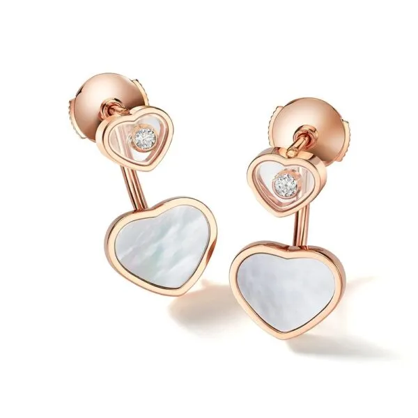 Aros Happy Hearts Rose Gold Mother-of-pearl Diamond