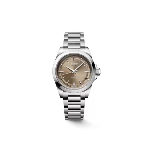 Longines Conquest Silver Brown 34 mm