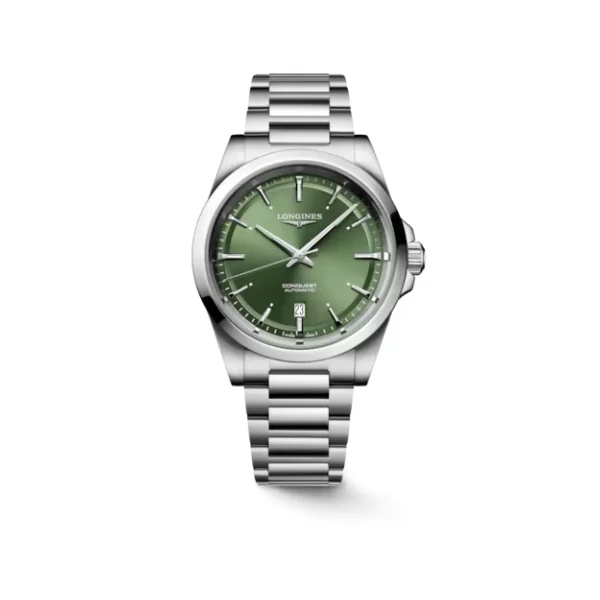 Longines Conquest Automatic 41mm Steel Green