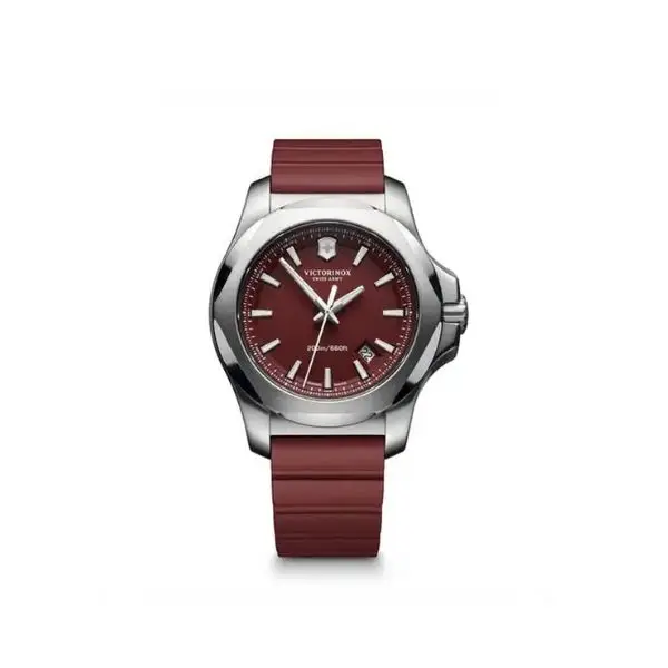 Diseño sin título (2) Victorinox I.N.O.X. 43mm Rojo con Correa de Caucho - Imagen 1
