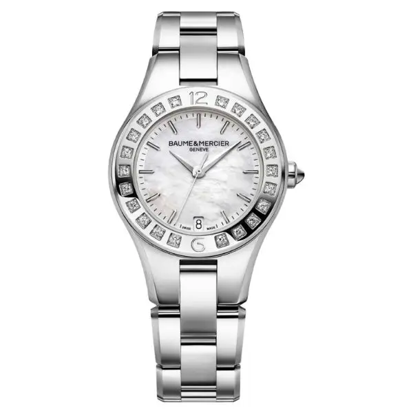 Baume & Mercier Linea con Esfera de Madre Perla y Brillantes