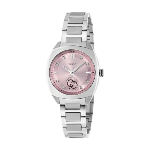 Gucci Interlocking 29mm Rosa con Brillantes